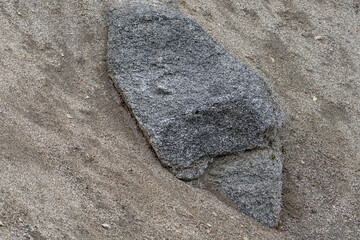San Gabriel Mountains, Los Angeles County, California. Angeles National Forest / San Gabriel Mountains National Monument.  Mount Wilson. Quartz Diorite / Gray quartz diorite / Plutonic rocks