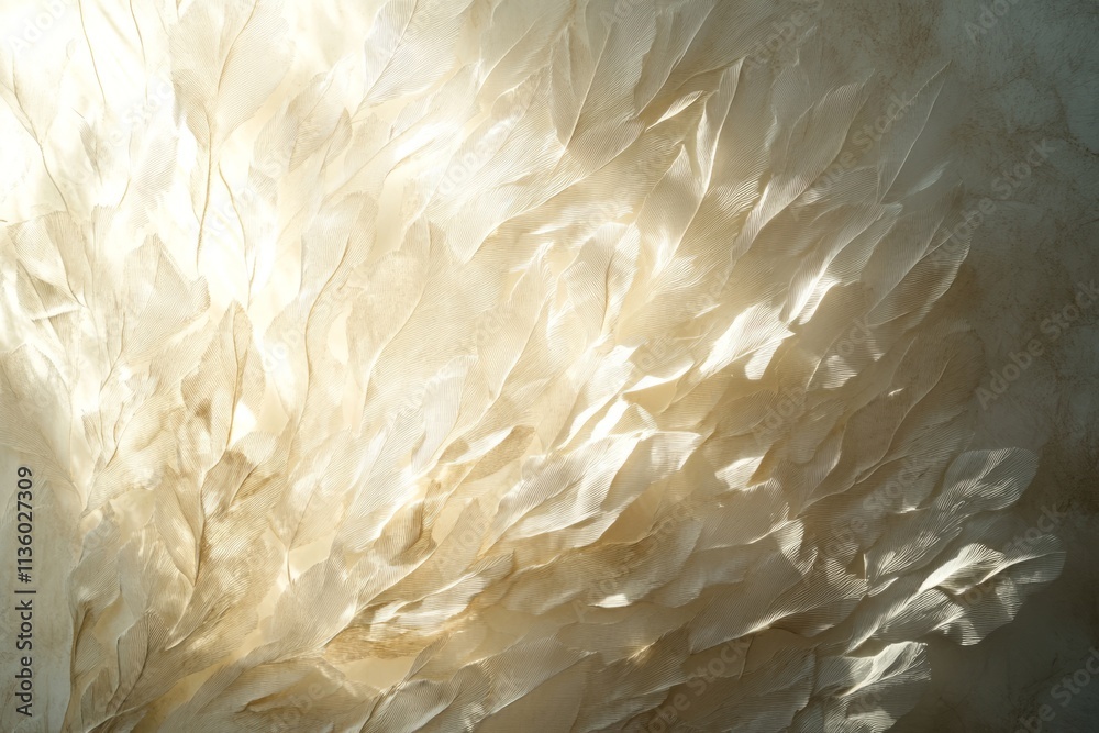 Aufkleber Soft gradient light texture creating an ethereal atmosphere with flowing organic patterns