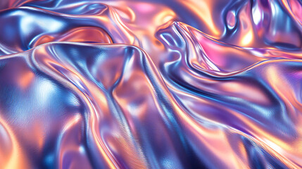 Obraz premium Dynamic Metallic Gradient with Rose Gold and Cyan