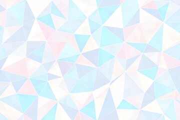 Fototapeta premium Pastel Blue, Pink, and Mint Low-Poly Triangle Background