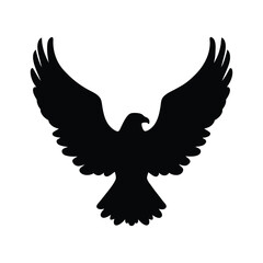 Eagle vector silhouette illustration