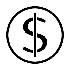 symbol dolara ikona, grafika wektorowa © robert6666