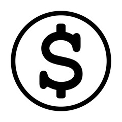 symbol dolara ikona, grafika wektorowa © robert6666