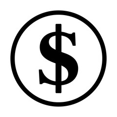 symbol dolara ikona, grafika wektorowa © robert6666