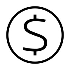 symbol dolara ikona, grafika wektorowa © robert6666