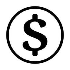 symbol dolara ikona, grafika wektorowa © robert6666