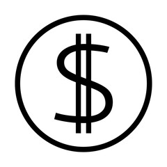 symbol dolara ikona, grafika wektorowa © robert6666