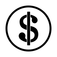 symbol dolara ikona, grafika wektorowa © robert6666