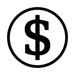 symbol dolara ikona, grafika wektorowa © robert6666