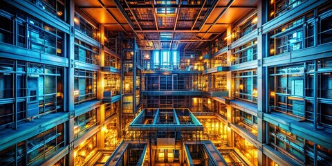 Fototapeta premium Aerial X-Ray View: Drone Photography Reveals Hidden Structures