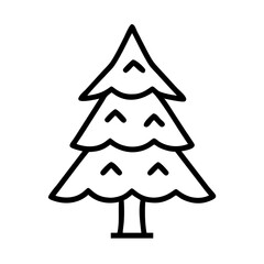 Fototapeta premium christmas tree icon