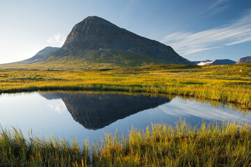 Berg Nijak, Sarek Nationalpark, Lappland, Schweden, Europa