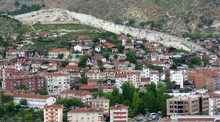 The historical Beypazari Town in Ankara, Turkey, is a touristic city with its old Ottoman houses and historical mosques.