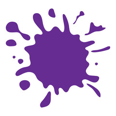 Colorful ink spots Splash splatter abstract shape PNG