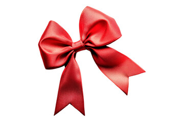 Fototapeta premium A bow, isolated on a transparent background, ideal for decorative, fashion, or gift-related designs