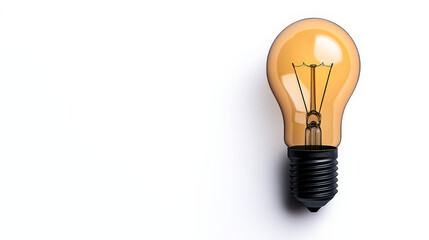 Illuminating Ideas: A single, glowing lightbulb against a clean backdrop.  A symbol of innovation, inspiration, and bright ideas.