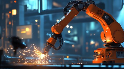 Industrial setting with a male engineer