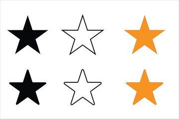 Star Icons set. Vector for design .star icon vector Illustration