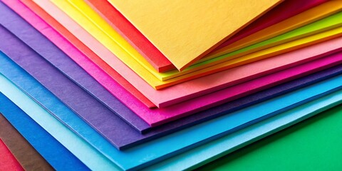 Blank School Craft Paper Templates - Colorful & Bright Designs