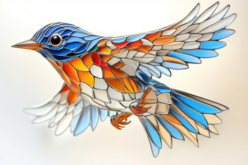 Obraz premium blue bird on a branch