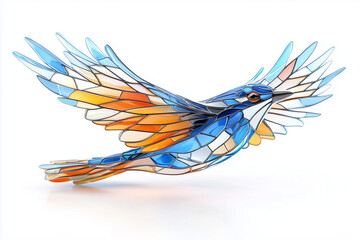 Fototapeta premium blue bird on a branch