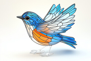 blue bird on a branch