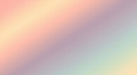 Obraz premium Soft Gradient Background: Dreamy pastel hues blend seamlessly, creating a smooth, ethereal backdrop for your design projects. The soft, muted tones evoke tranquility and serenity. 