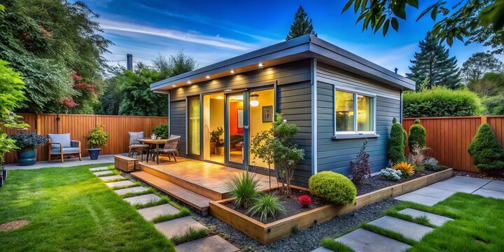 Modern Accessory Dwelling Unit Design Ideas - Backyard Studio Home Addition