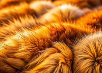 Captivating Texture of Golden-Brown Fur in Tilt-Shift Photography, Showcasing Intricate Patterns and Softness for Nature and Animal Lovers, Ideal for Wildlife and Pet Enthusiasts