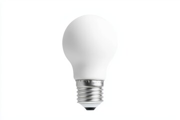 Clean and modern lightbulb mockup isolated on white background for design