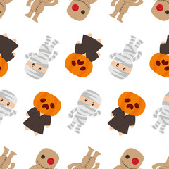 Zombie Seamless Pattern