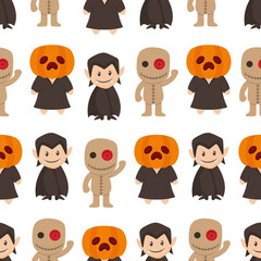 Zombie Seamless Pattern