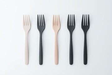 Solid-color fork mock up showcasing elegance and simplicity in design