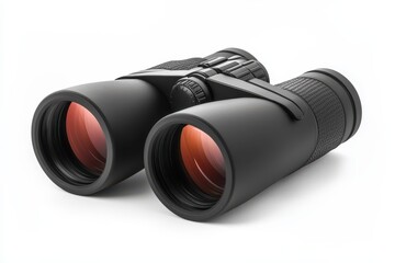 Binoculars designed for outdoor exploration and wildlife observation on a clean backdrop