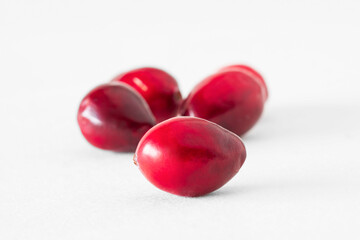 Close-up of fresh red cranberries