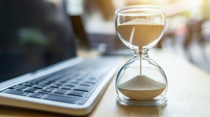 Time management concept. Work planning increases efficiency and reduces work time.