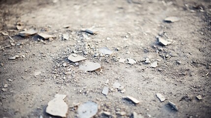 Close Up of Broken Concrete Ground Texture