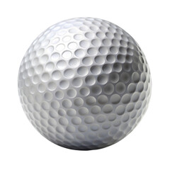 Golf ball isolated on transparent background