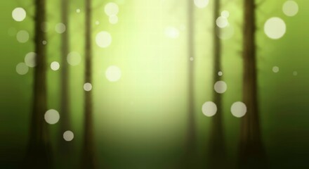 Sun Dappled Forest: Soft sunlight filters through the leaves of a lush, green forest, creating a dreamy, ethereal atmosphere. The bokeh effect of the light adds a magical touch to the scene.