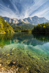 Zugspitze, Eibsee, Bayern, Deutschland
