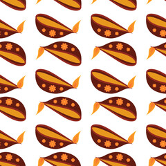 Diwali Candless Seamless Pattern