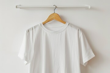 A white shirt hanging on a clothesline