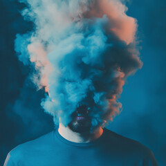 Man having his head explode.