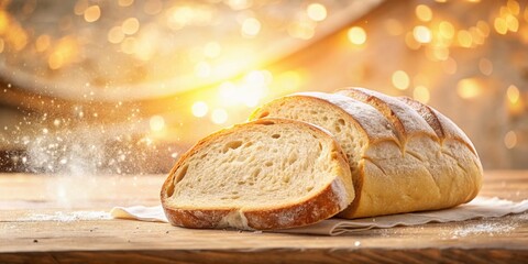 Double Exposure: Fresh White Bread Bakery Wallpaper - Find Your Perfect Slice AI Art