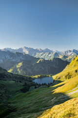 Fototapeta premium Seealpsee, Allgäuer Alpen, Allgäu, Bayern, Deutschland