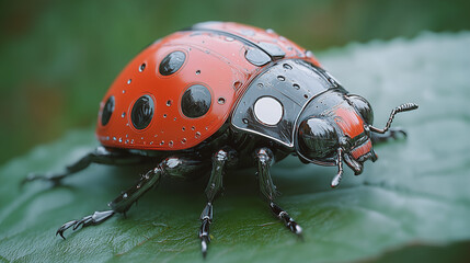 Fototapeta premium ladybird on a leaf
