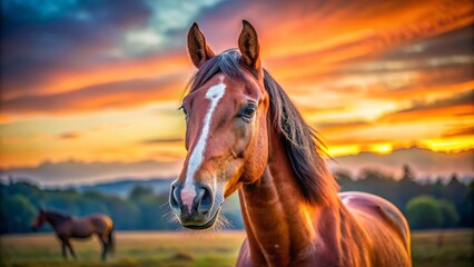Obraz premium Eastern Equine Encephalitis Prevention: Horse Health & Mosquito Control