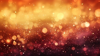 Goldrote Glitzerreflexe mit warmen Lichteffekten