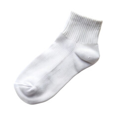 White sock isolated on transparent background