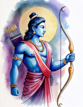 Lord Ram With His Bow